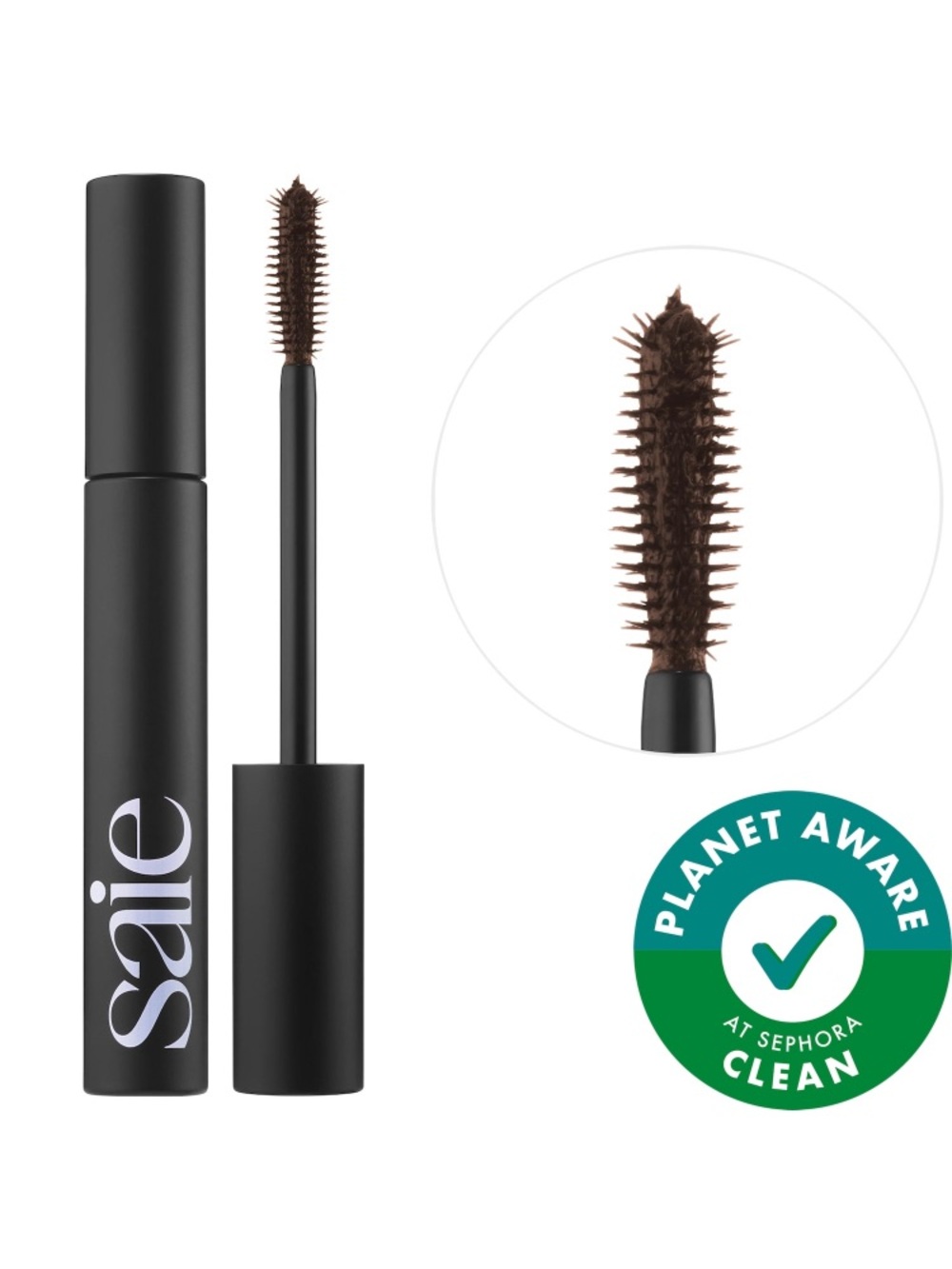 Saie Full-Coverage Mascara-Mascara 101 Lengthening and Lifting-Brown BNIB